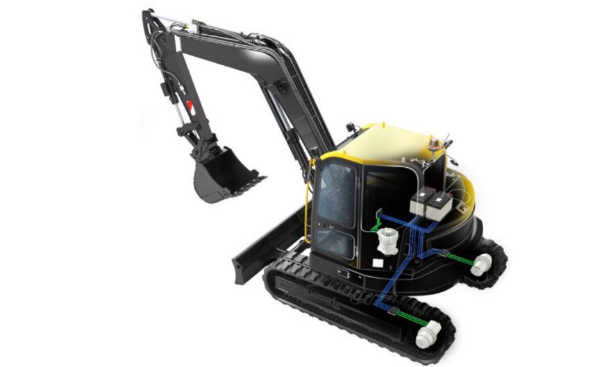 Electric drive for mini-excavators